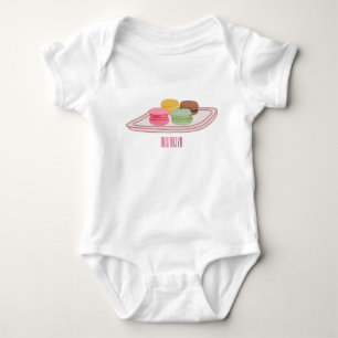 Body Para Bebê Ilustração de desenho de Macaron