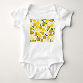 Body Para Bebê Ilustração de Design de Lemon Summer Vintage