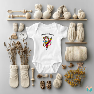 Body Para Bebê Ilustração Divertida de Tigre de Karatê