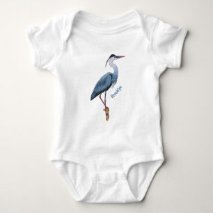 Body Para Bebê ilustração do desenho animado azul-excelente
