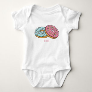 Body Para Bebê ilustração do desenho animado de rosquinha