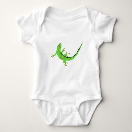Body Para Bebê Ilustração do Réptil Gecko Lizard