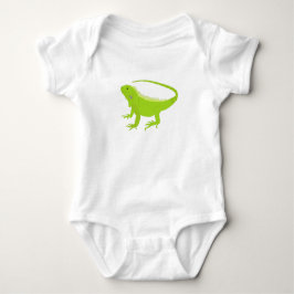 Body Para Bebê Ilustração Iguana Lizard