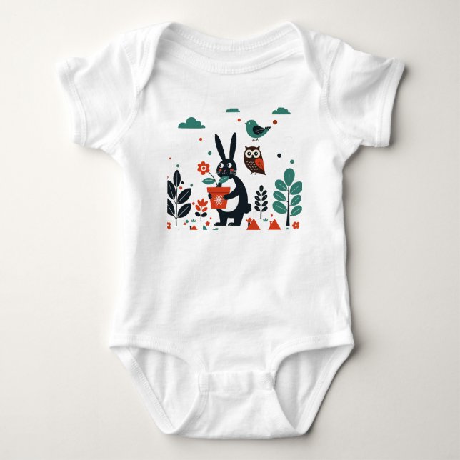 Body Para Bebê Ilustração infantil (Frente)