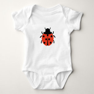 Body Para Bebê Ilustração Ladybug
