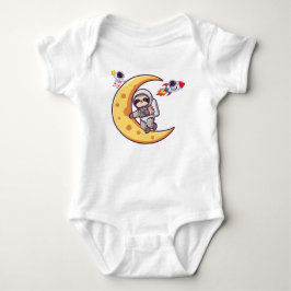 Body Para Bebê Ilustrações de astronauta infantil fofo