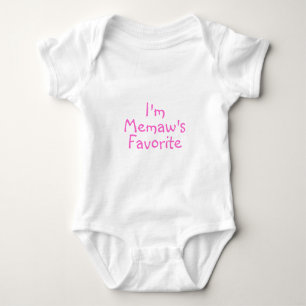 Body Para Bebê Im rosa do favorito de Memaws