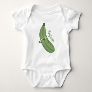 Body Para Bebê Imagem de animação feliz da abobrinha