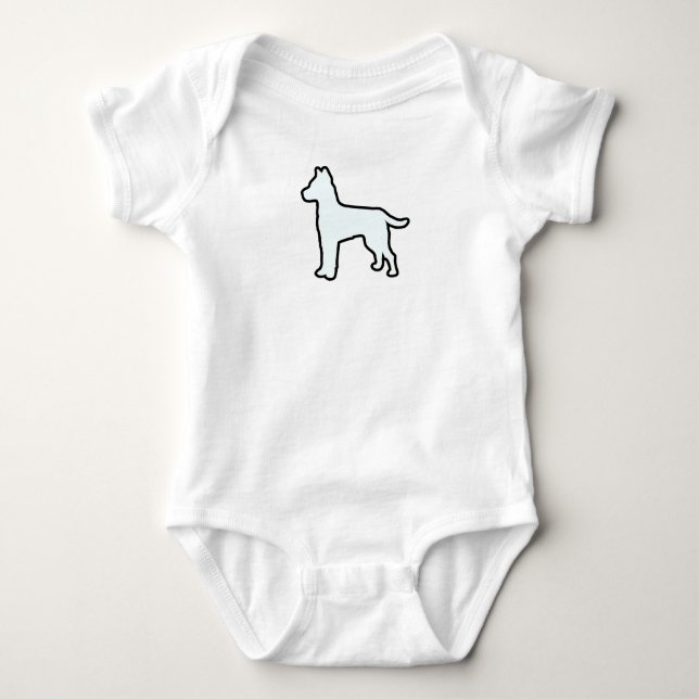 Body Para Bebê Imagem de cachorro  (Frente)