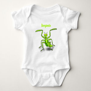 Body Para Bebê Imagem de desenho animado de louva-a-deus engraçad