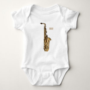 Body Para Bebê Imagem de desenhos saxofônicos