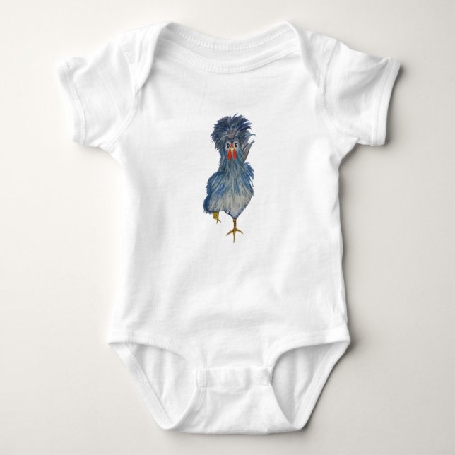 Body Para Bebê Imagem de frango na roupa de bebê (Frente)