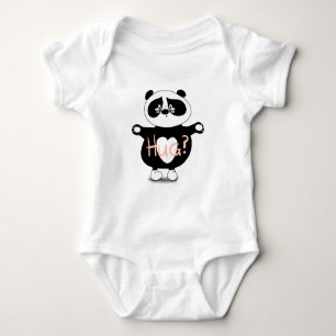 Body Para Bebê Imagem de Panda Design Baby Jersey Bodycase