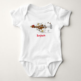 Body Para Bebê Imagem legal e engraçada de desenho animado de fra