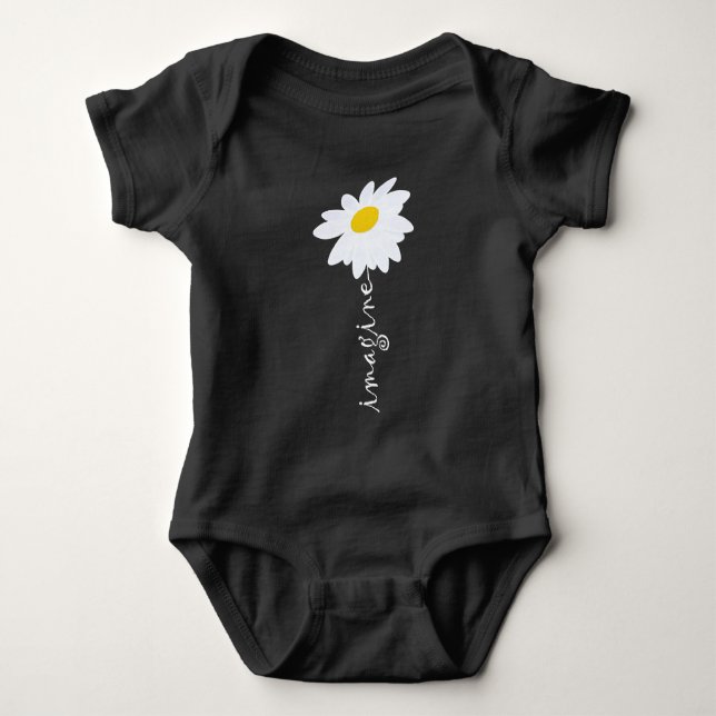 Body Para Bebê Imagine a Daisy Flower (Frente)