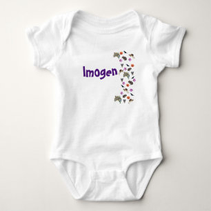 Body Para Bebê Imogen, Name Logo With Australian Willife, Baby B