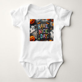 Body Para Bebê Impressão de Halloween