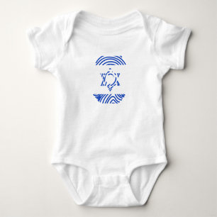 Body Para Bebê Impressão digital do Sinalizador Israel