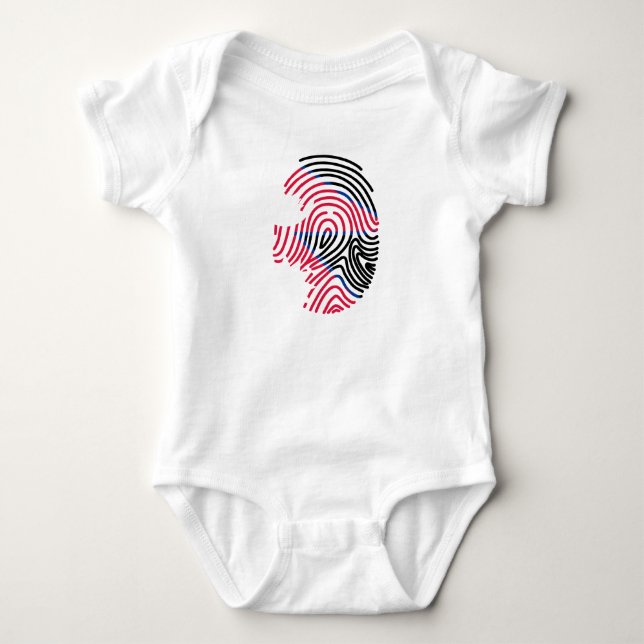 Body Para Bebê Impressão digital sobre Sinalizador Nepal (Frente)