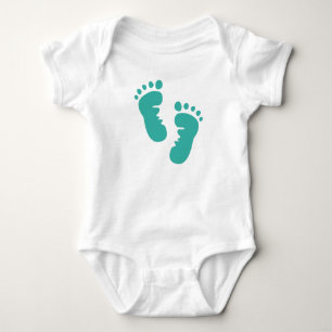 Body Para Bebê Impressão do pé de pés do bebê