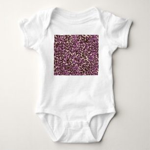 Body Para Bebê Impressão Leopardo, Padrão Animal Clássico.