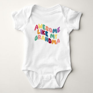 Body Para Bebê Incrível Como Minha Avó
