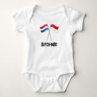 Body Para Bebê Índio-Holandês com Duas Bandeiras