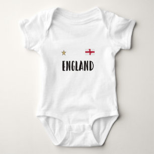 Body Para Bebê Inglaterra Fan Shirt English Flag