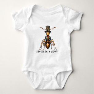 Body Para Bebê Inseto Steampunk - Eu Posso Ter Formigas Nas Minha
