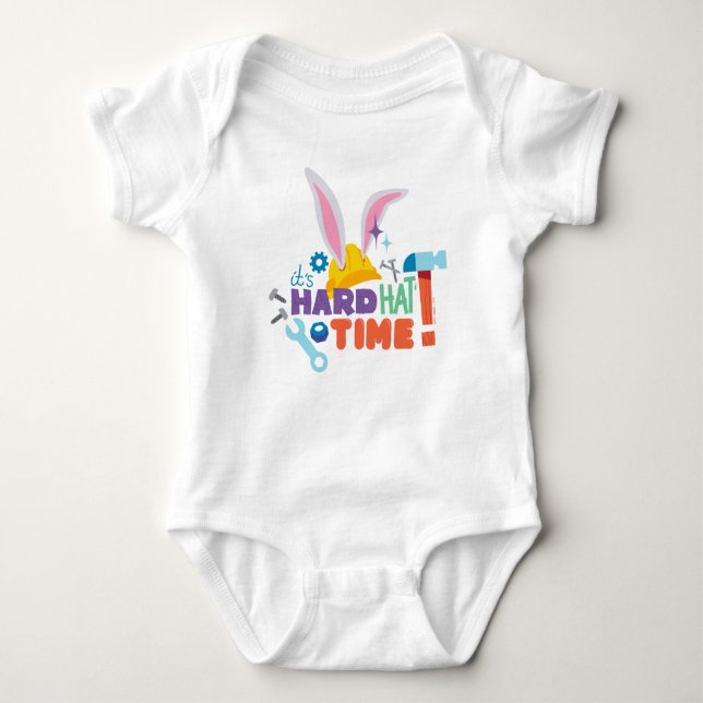 Body Para Bebê INSETOS BUNNY BUILDERS™| É o Duro Hat Time (Frente)