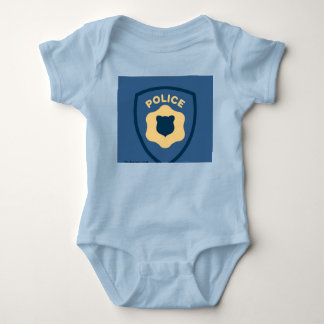 Body Para Bebê Insígnia de Escudo de Oficial de Polícia Para Serv
