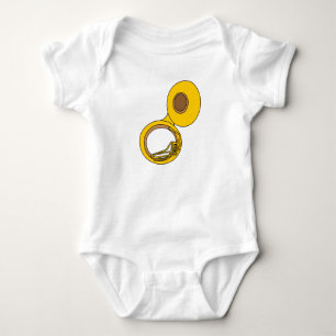 Body Para Bebê Instrumento Musical Tuba