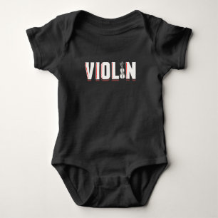 Body Para Bebê Instrumento Musical Violino