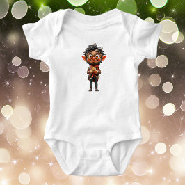 Body Para Bebê Inventor de Natal Elf Bebê Bodyfato