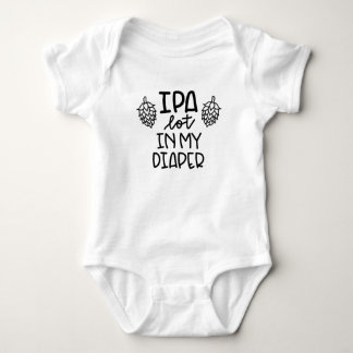 Body Para Bebê IPA muito na minha Fralda, terno de cerveja recém-