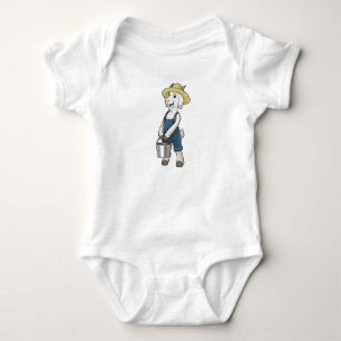 Body Para Bebê Ir como agricultor com Balde