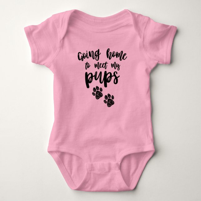 Body Para Bebê Ir para casa para conhecer meus filhos, trazendo u (Frente)