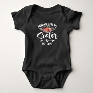Body Para Bebê Irmã Em Breve Funny Dia das Mães Irmã 2026