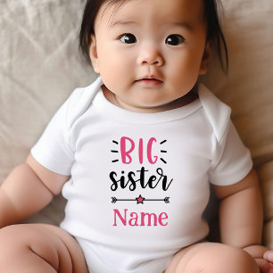 Body Para Bebê Irmã Grande Personalizada Bonita