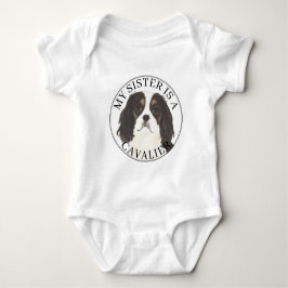 Body Para Bebê Irmã Mais Velha do Cavalier King Charles Spaniel T