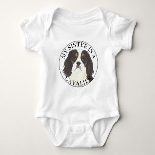 Body Para Bebê Irmã Mais Velha do Cavalier King Charles Spaniel T