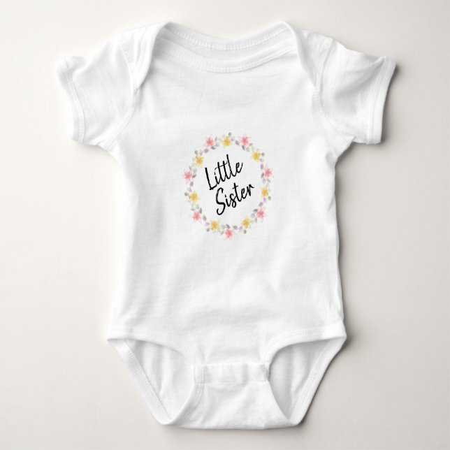 Body Para Bebê Irmã Pequena (Frente)