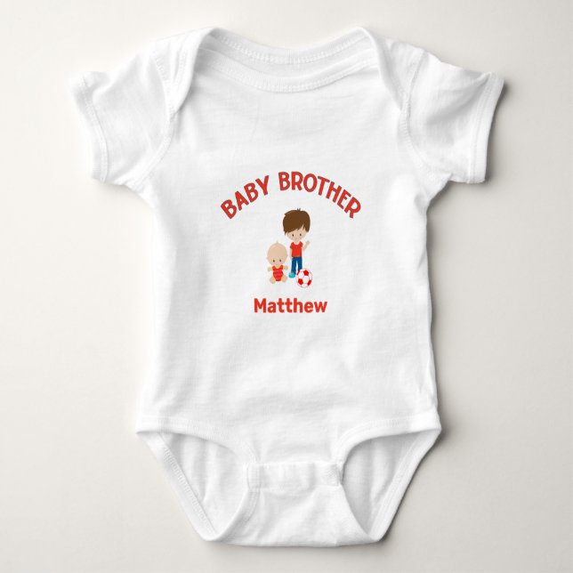 Body Para Bebê Irmão Bebê com Irmão Grande Personalizado (Frente)