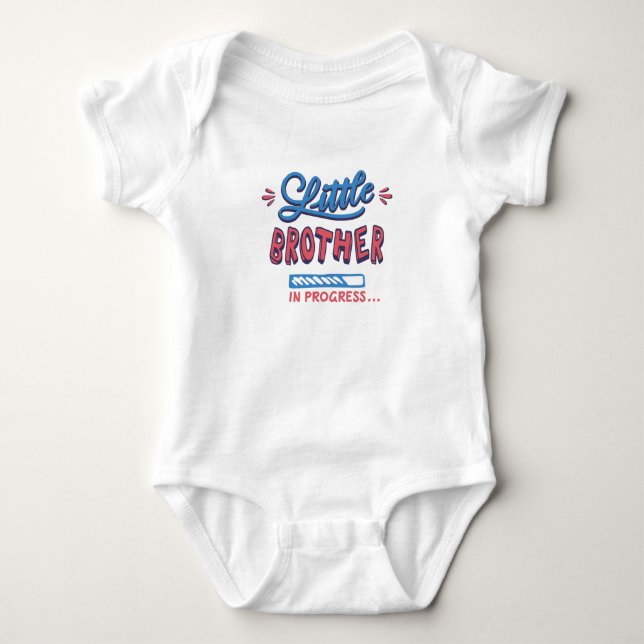 Body Para Bebê Irmãozinho em andamento (Frente)