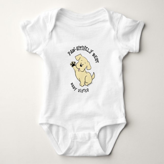 Body Para Bebê Irmãzinha Melhor Absolutamente Adorável Conjunto d (Frente)