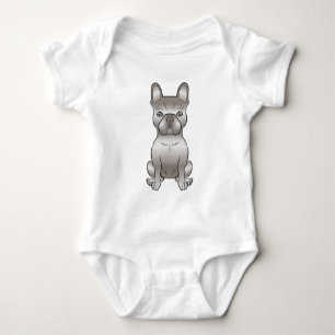 Body Para Bebê Isabella French Bulldog Frenchie Cute Cartoon Dog