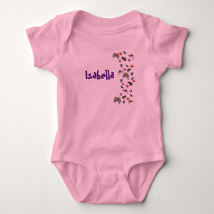 Body Para Bebê Isabella, Nome Com Vida Selvagem Australiana, 