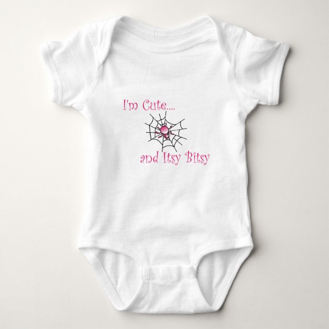Body Para Bebê Itsy Bitsy Spider Girl (Frente)