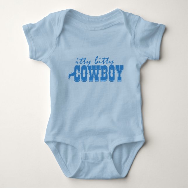 Body Para Bebê Itty Bitty Cowboy (Frente)