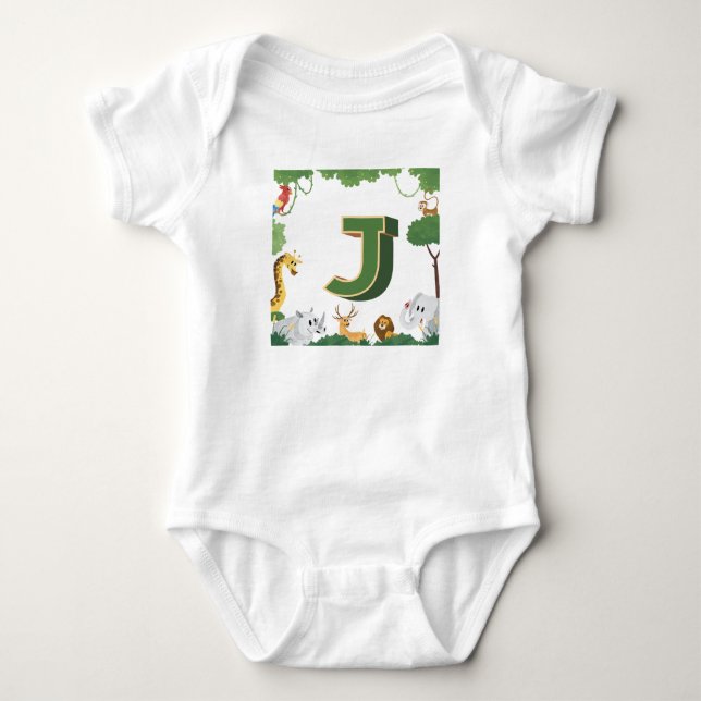 Body Para Bebê J de Jungle (Frente)